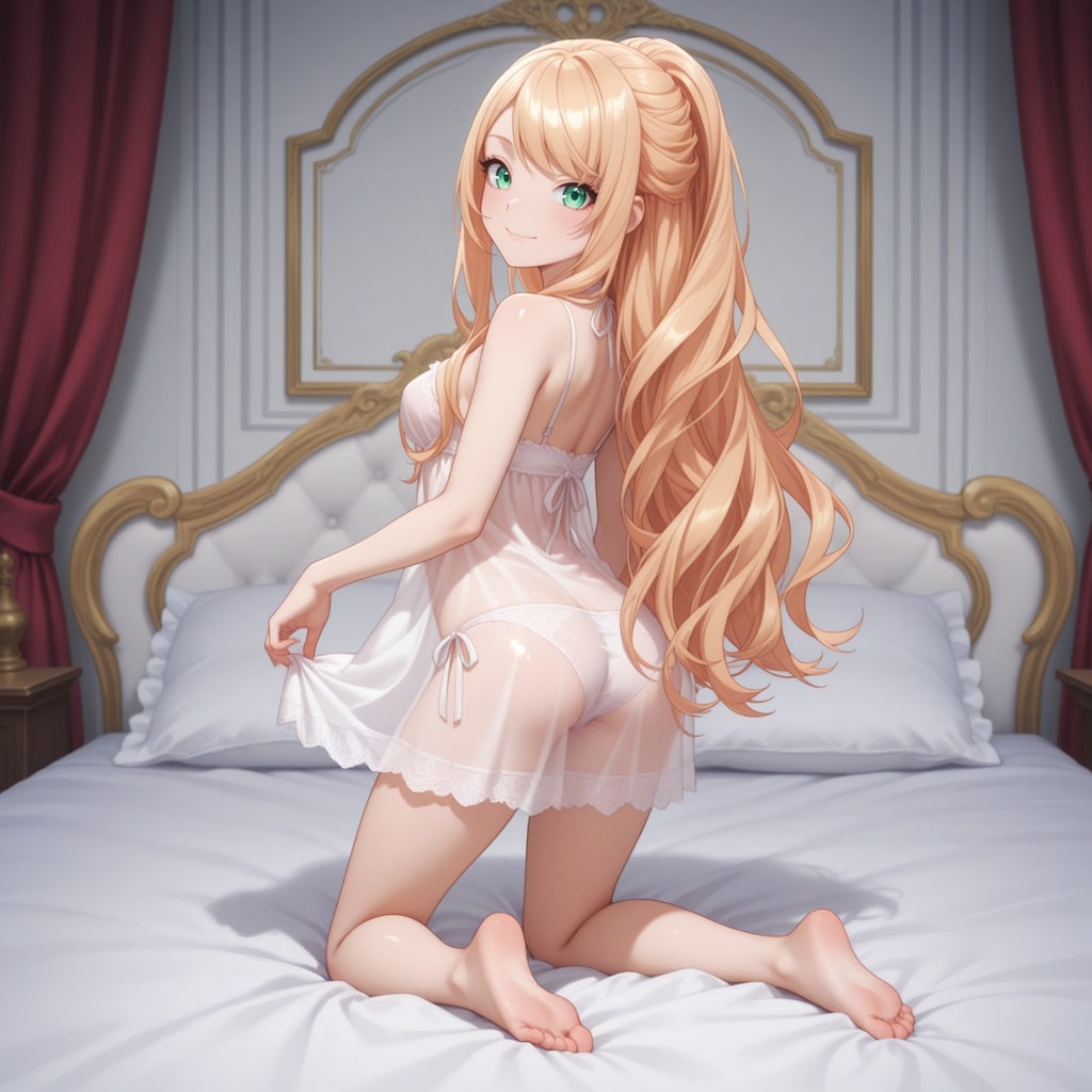 レクシア・フォン・アルセリア【ベビードール ピンク&白】