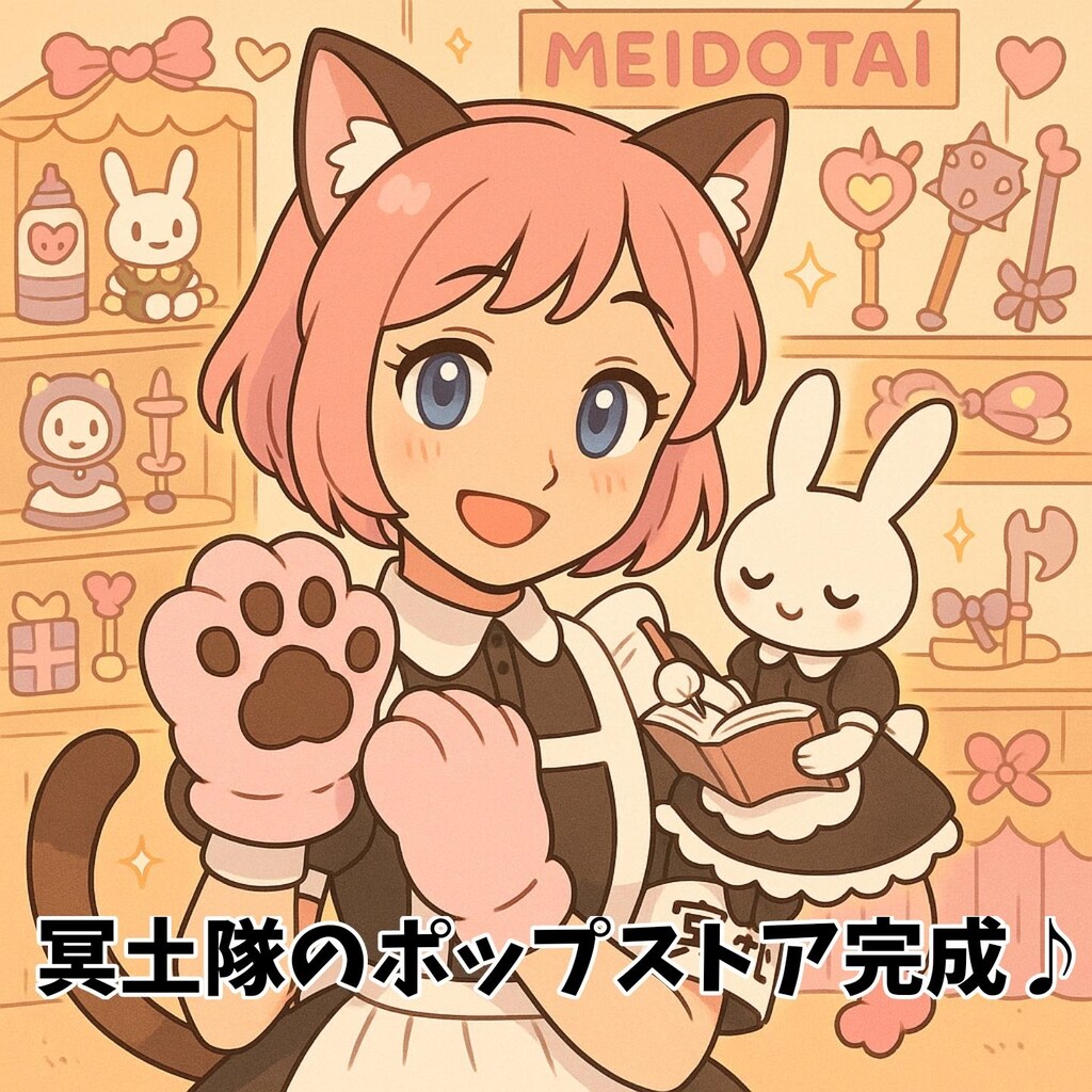 小説『冥土隊のポップストア完成♪』【ニャンノ世界】