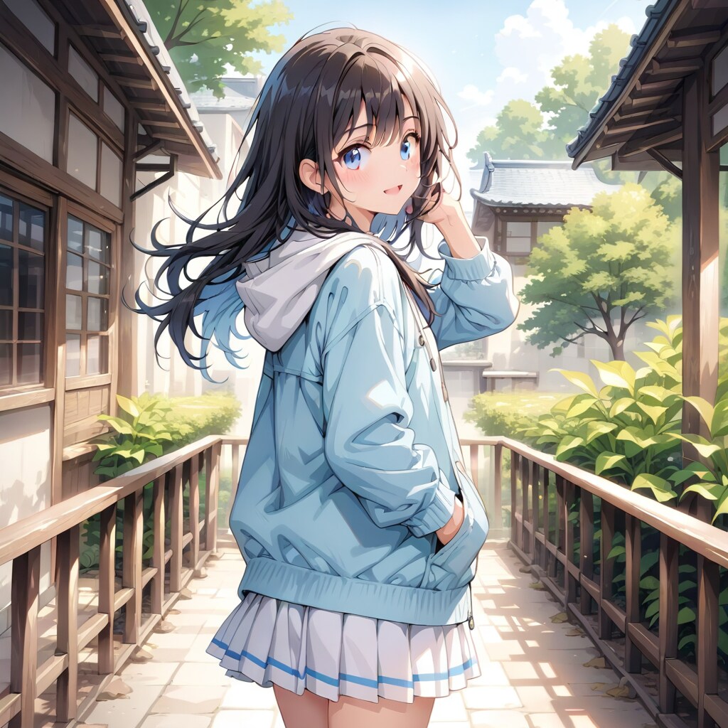 振り向き | の人気AIイラスト・グラビア