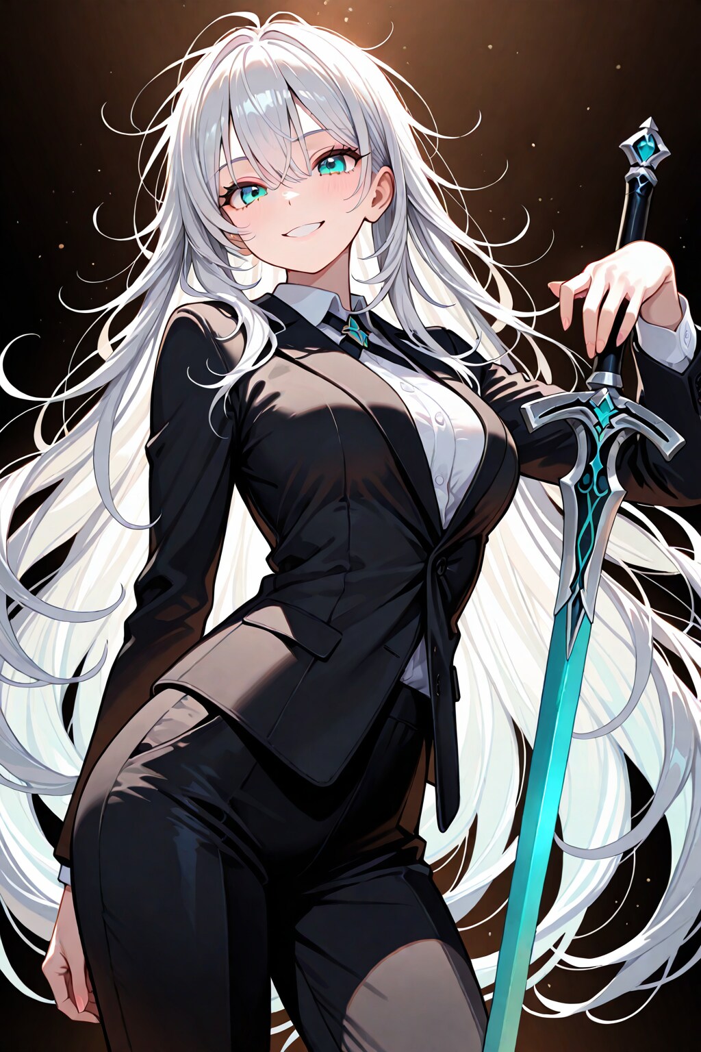黒服の山葉ちゃん