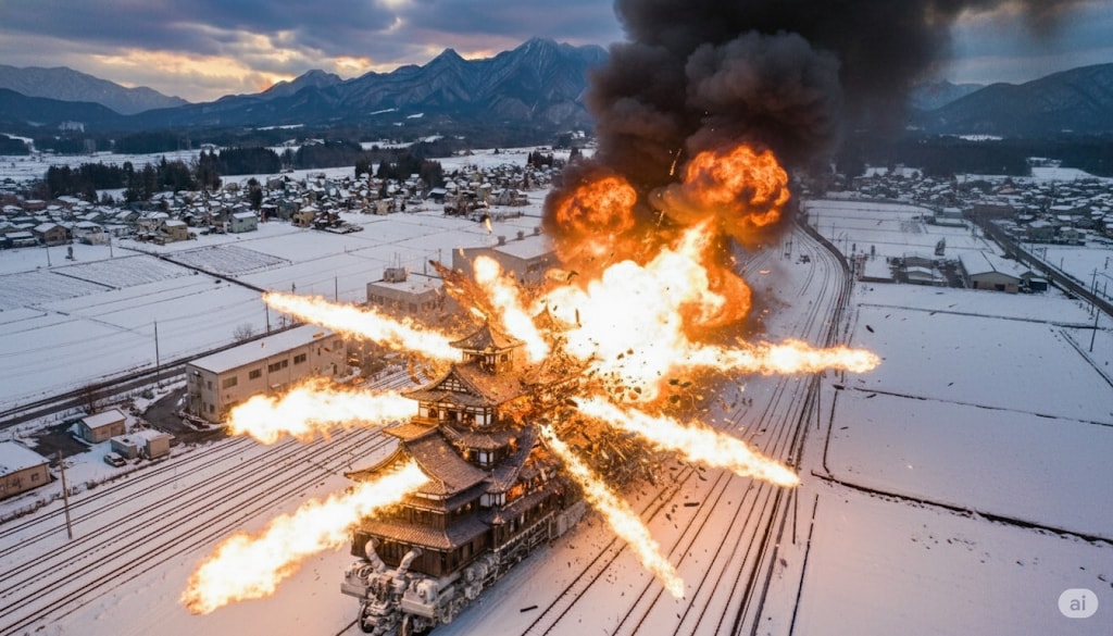 爆破！（移動温泉旅館はやぶさ60号）