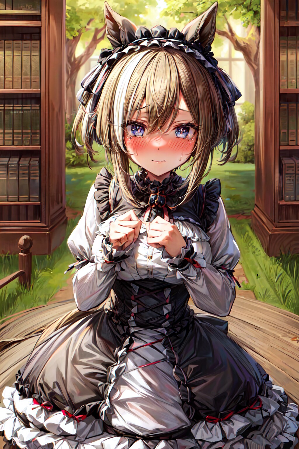 (ゴスロリ シュヴァル)姉と妹に着せ替え人形にされるシュヴァち