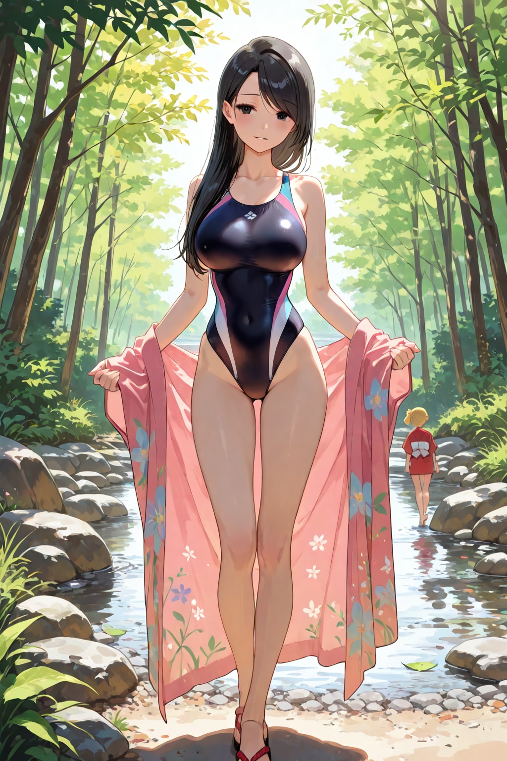 初夏の川遊び