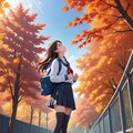 秋空へのよそ見 2枚目