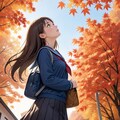 秋空へのよそ見 3枚目