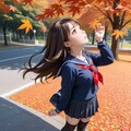 秋空へのよそ見 5枚目