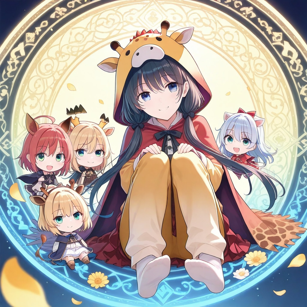 魔女見習いのキリン着ぐるみちび子ちゃん