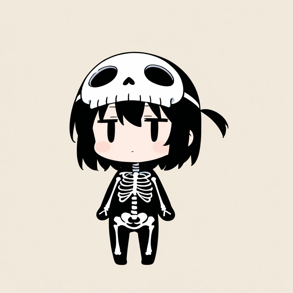 着ぐるみ着せ替え（スケルトン・骸骨）