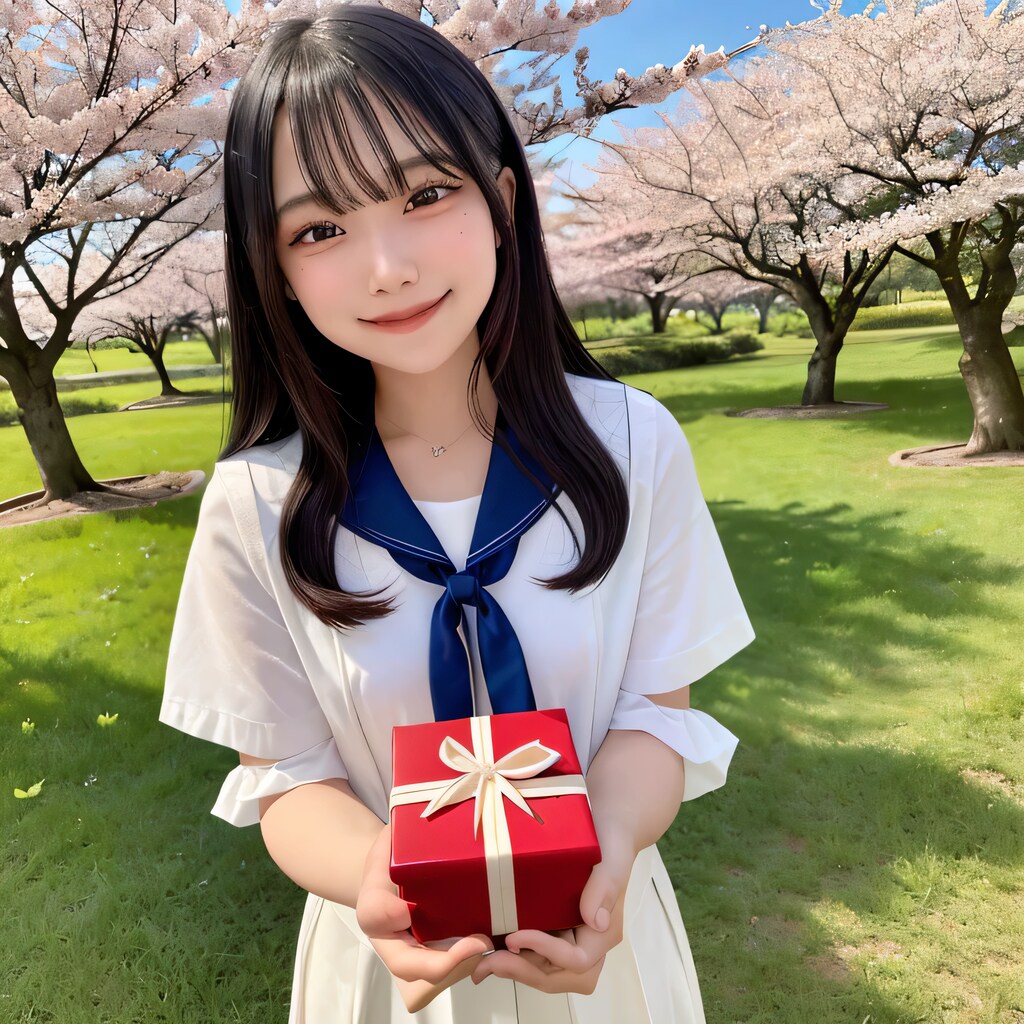 黒髪ロングでセーラー服の美女３９