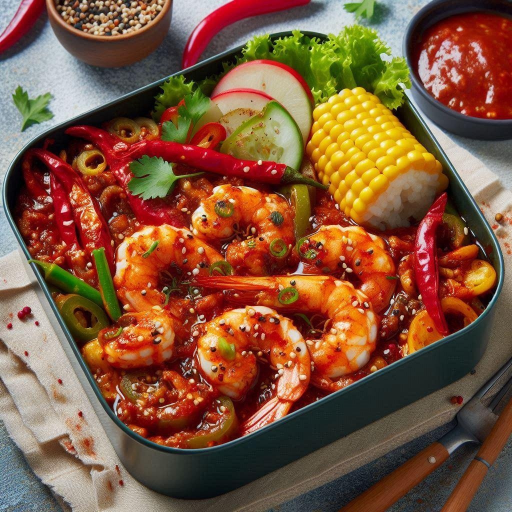 激辛エビチリ弁当