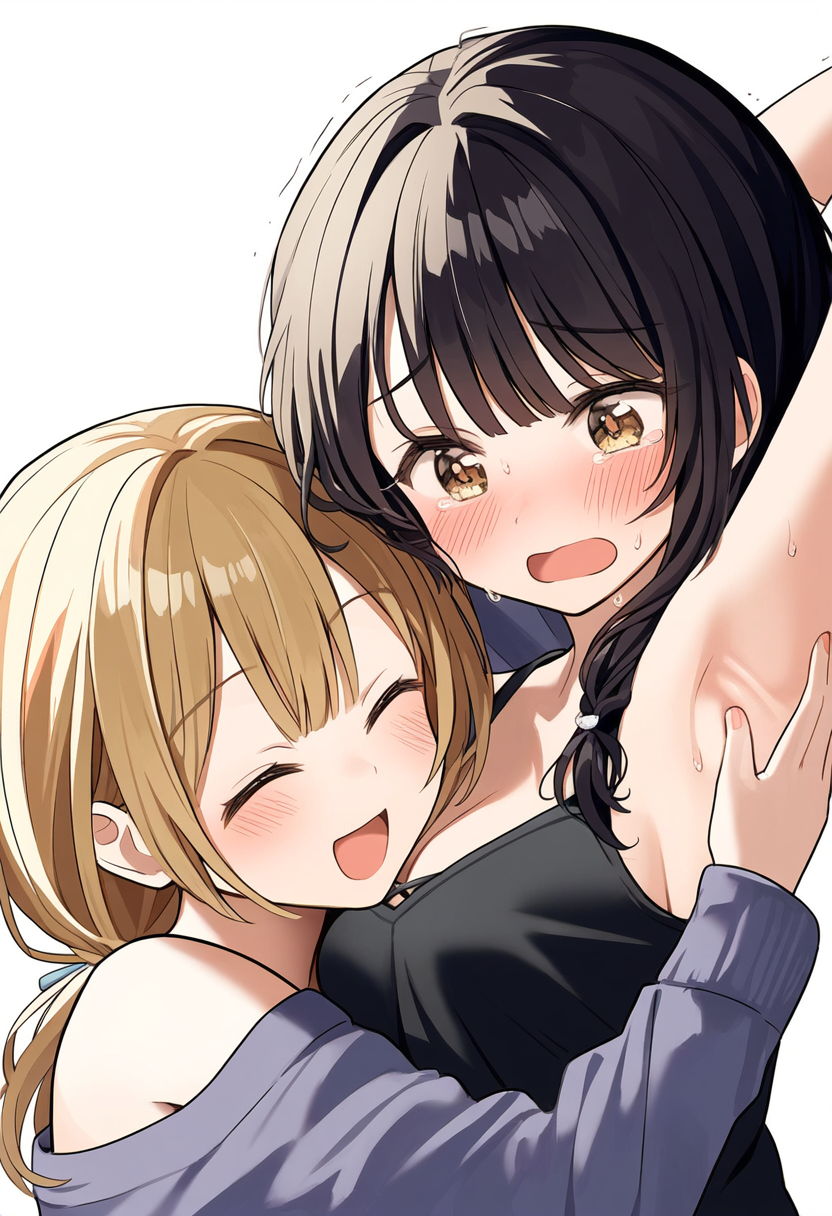 「この初々しい反応たまりませんなぁ・・・ほらほらもっとその恥ずかしがりながら笑うその顔見せて」「うひゃあっ！？そんなの見ないで・・・恥ずかしいよ・・・」