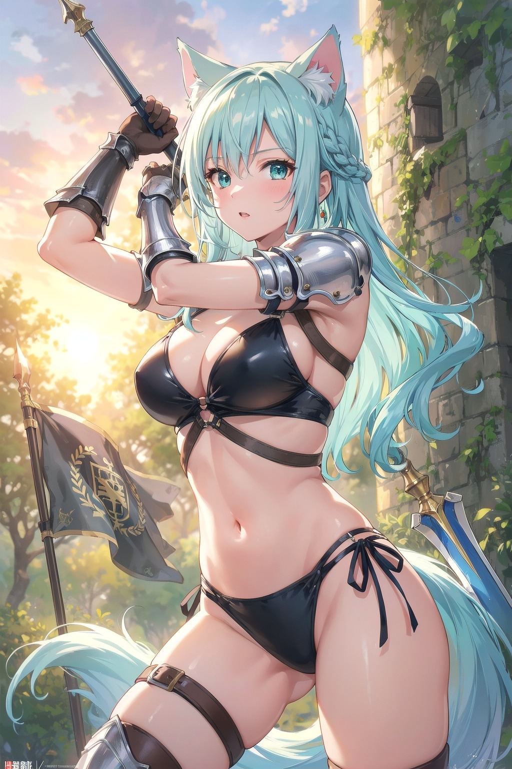私、ビキニで戦います👙🐱⚔️