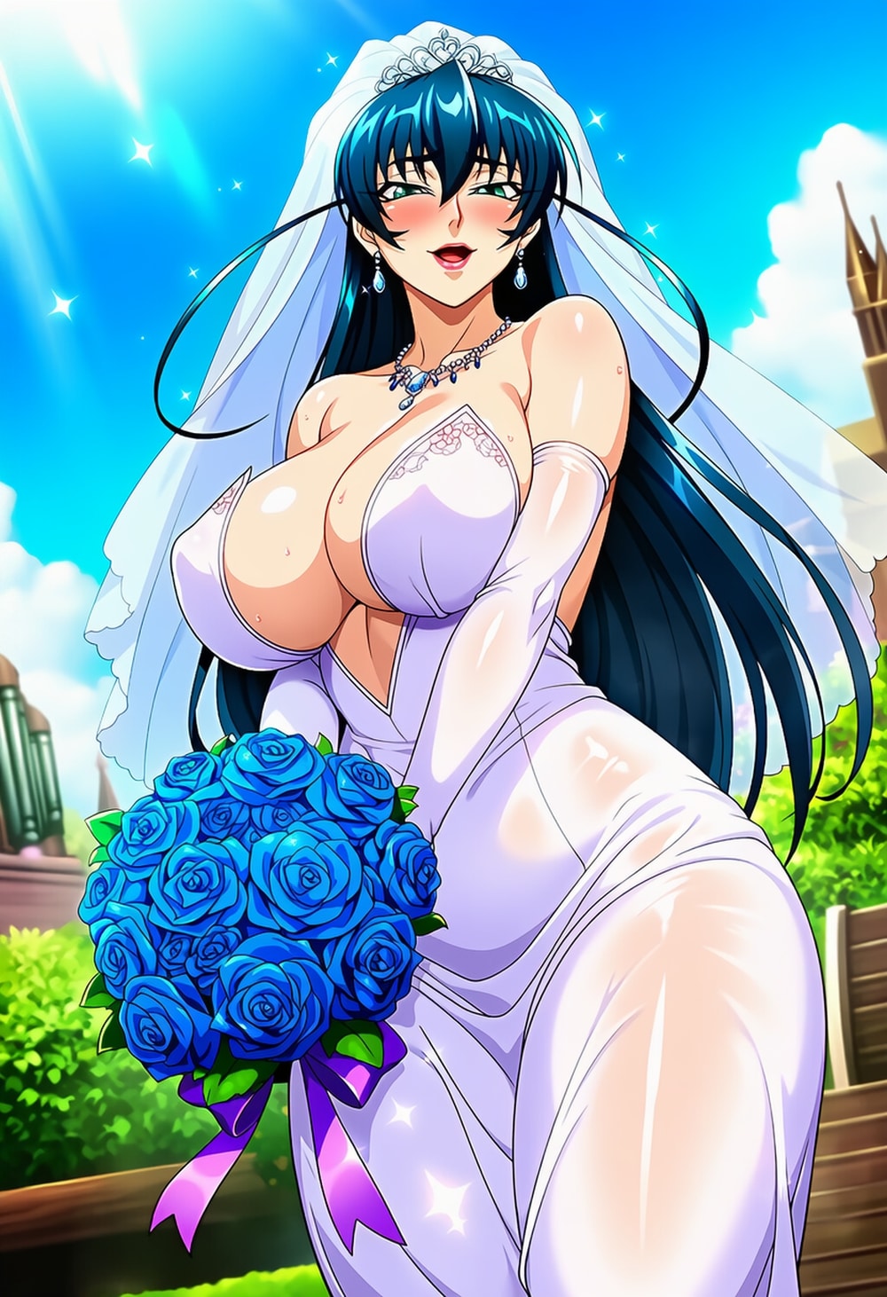 ウェディングドレス等ドレスコスプレ人妻