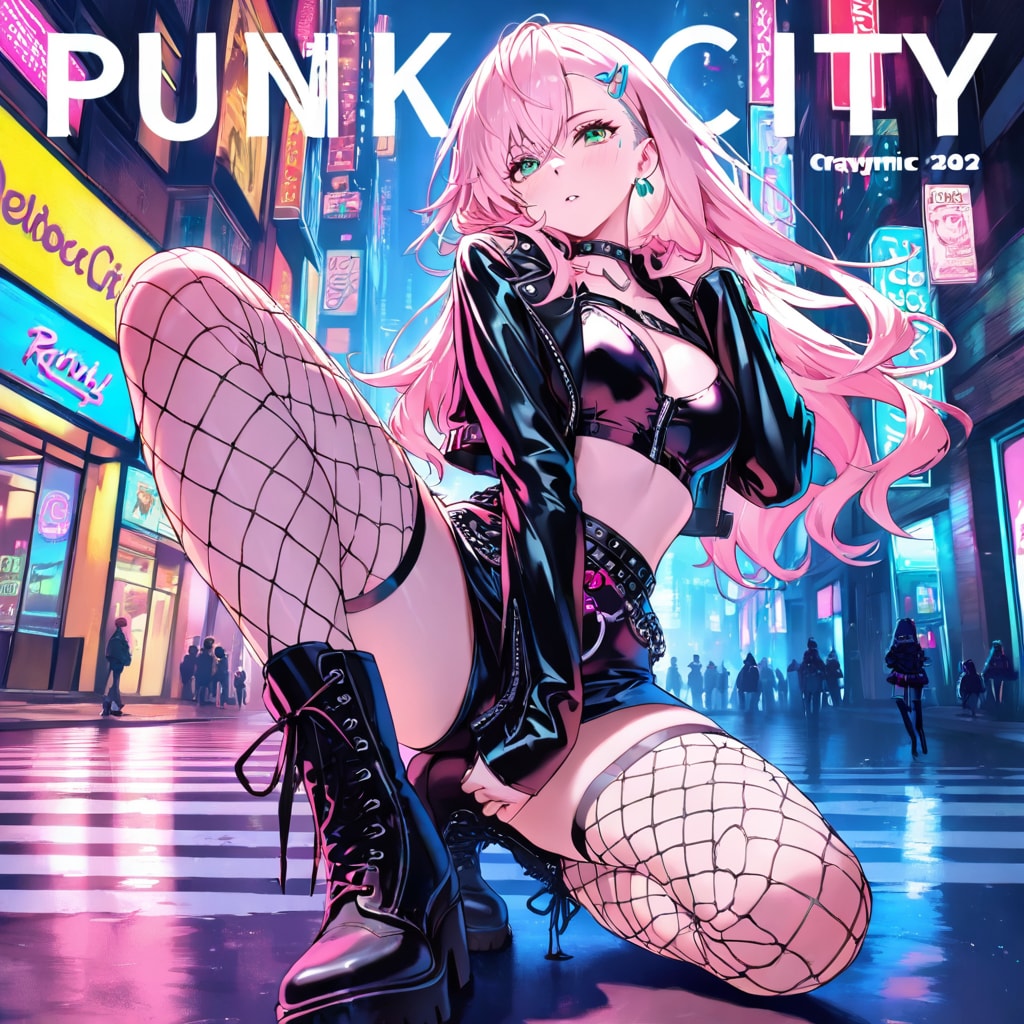 ネオン反逆の夜 | の人気AIイラスト・グラビア