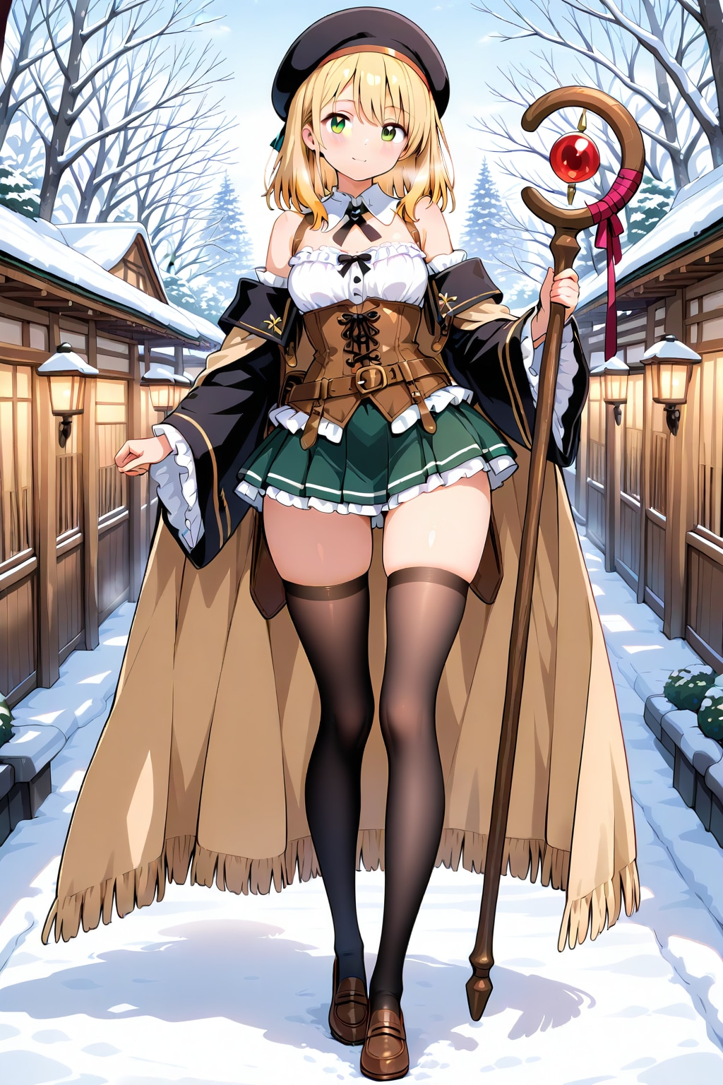 エルフちゃん雪の中 | の人気AIイラスト・グラビア