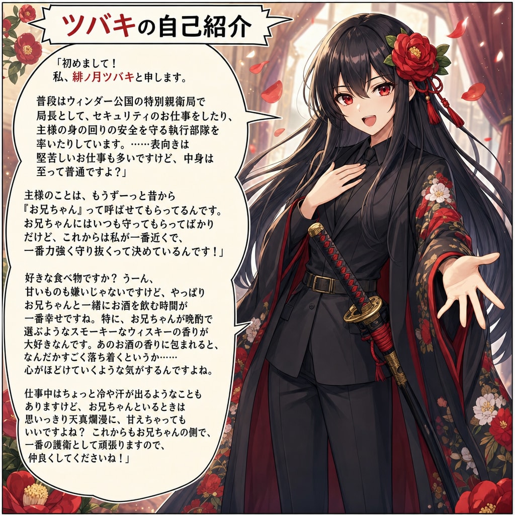 緋ノ月ツバキの自己紹介