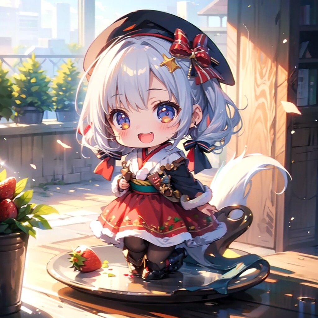 ・多少崩れ有り_苺とちびちゃん。