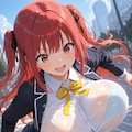 ブルンブルン透けていく千尋ちゃん💓 6枚目