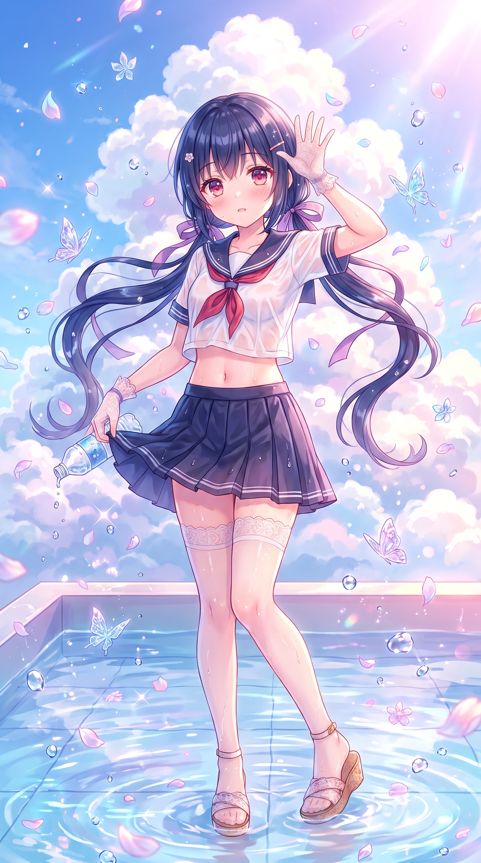 蒼空水鏡の少女