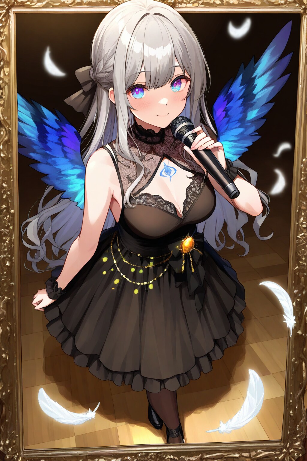 青い涙を歌に変えて | の人気AIイラスト・グラビア