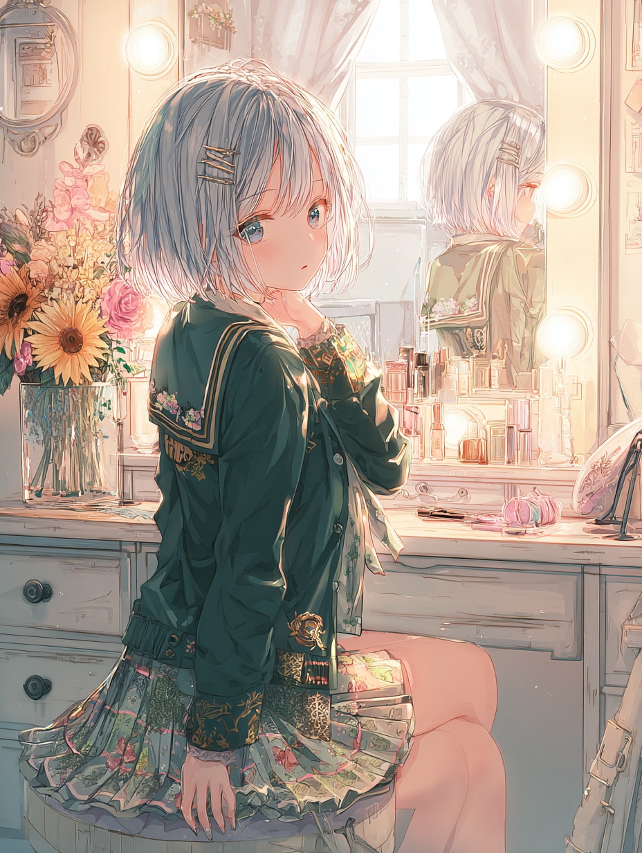 おめかし中 | の人気AIイラスト・グラビア
