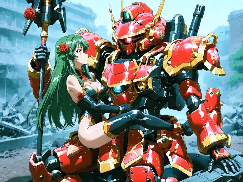 終末世界を戦い抜く少女とパートナー