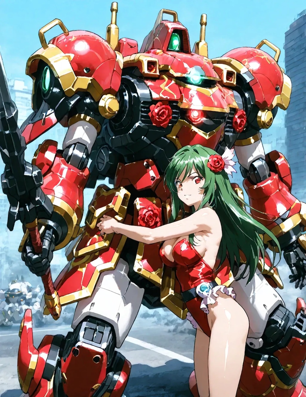 終末世界を戦い抜く少女とパートナー