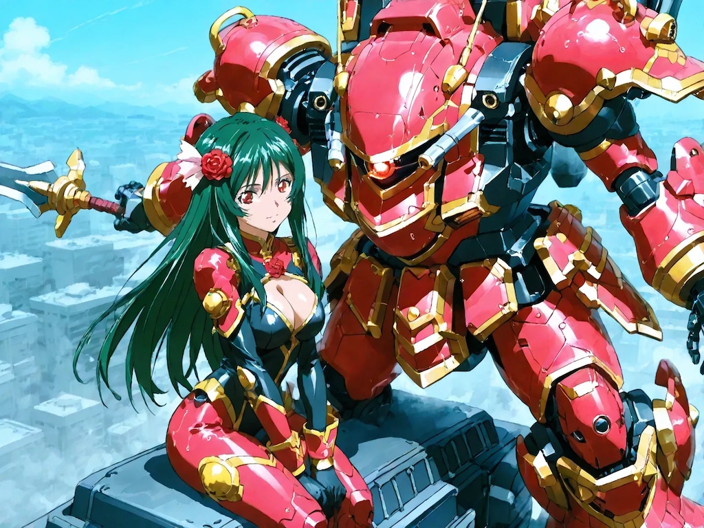 終末世界を戦い抜く少女とパートナー