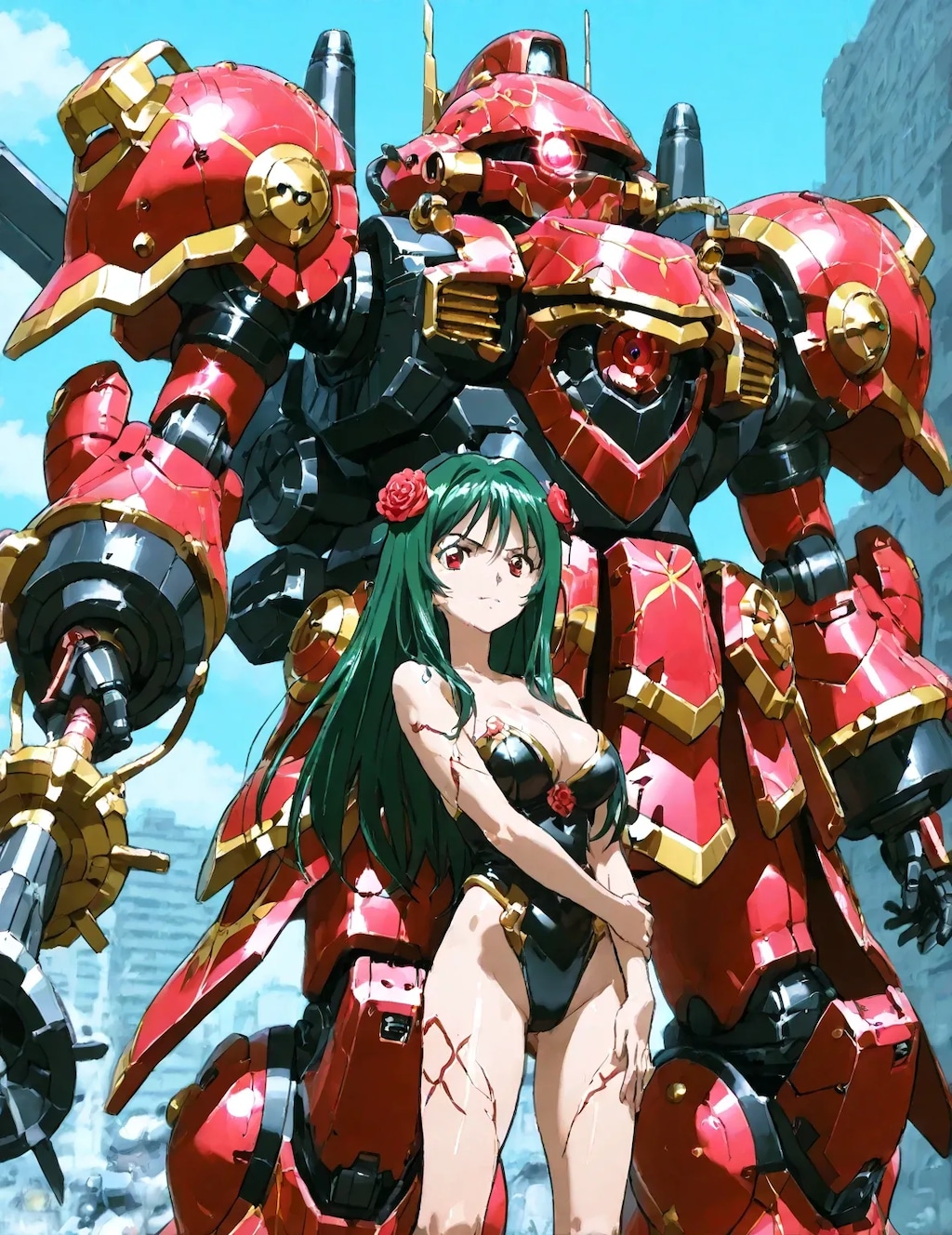 終末世界を戦い抜く少女とパートナー