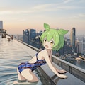 ずんだもんの競泳水着姿　第3弾 7枚目