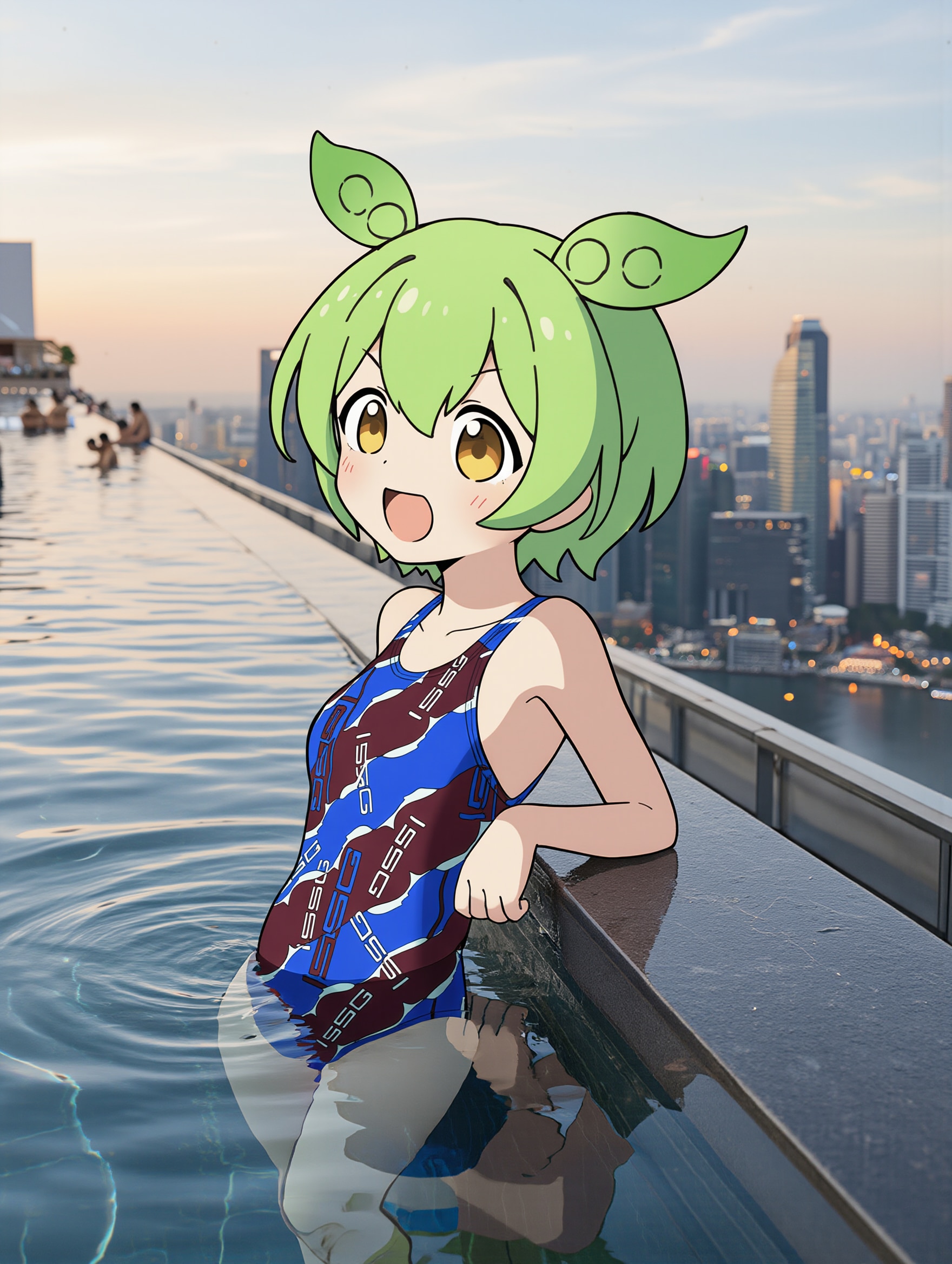 ずんだもんの競泳水着姿　第3弾