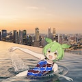 ずんだもんの競泳水着姿　第3弾 3枚目