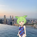 ずんだもんの競泳水着姿　第3弾 2枚目