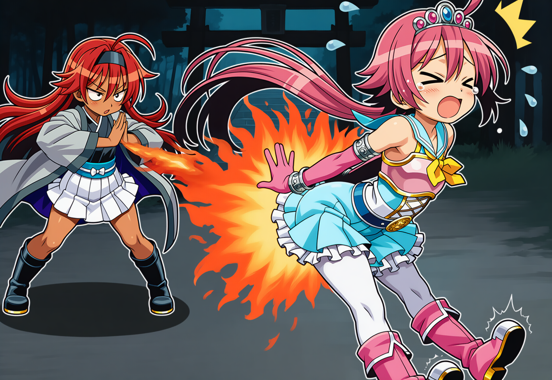 千種vs月羽 | の人気AIイラスト・グラビア