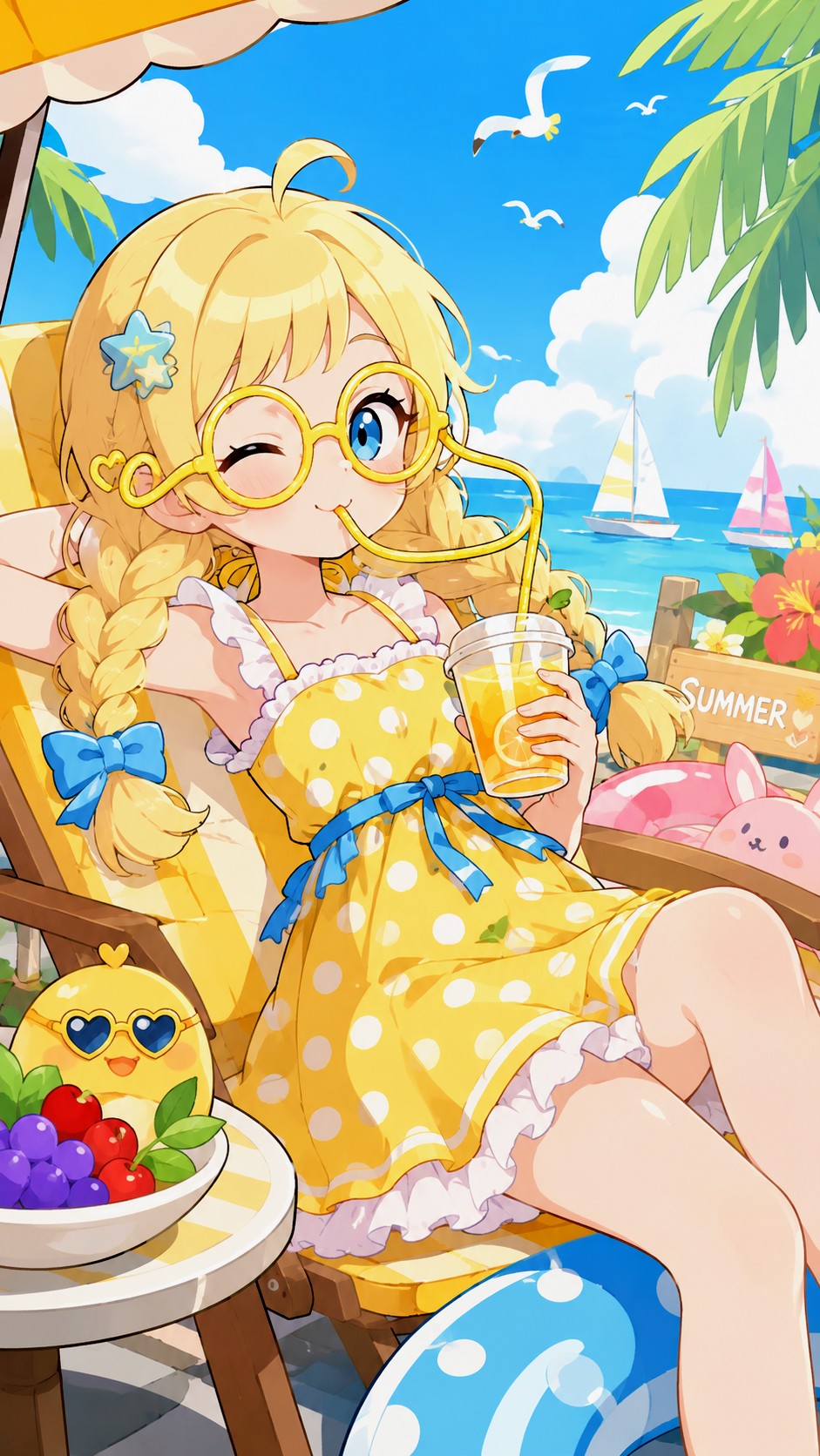 ストローメガネお姉やん