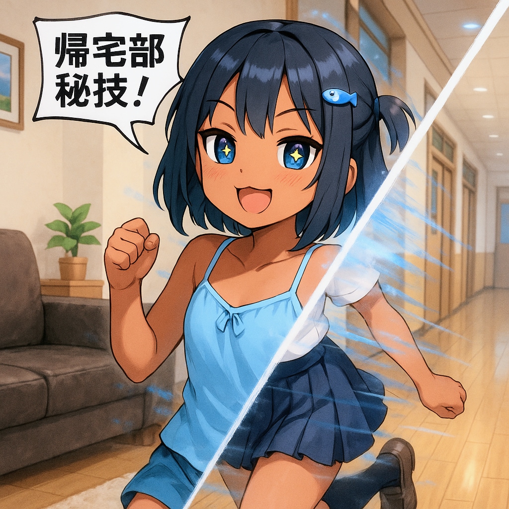 帰宅部エースとして秘技を使うこなつちゃん