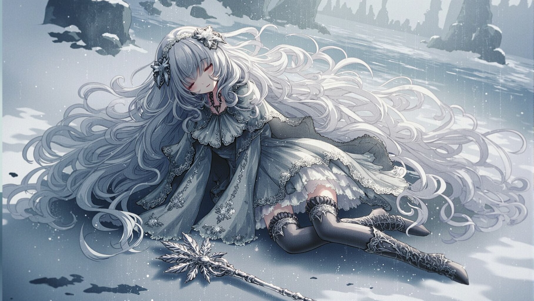 冬眠中の明湖の守護者 | の人気AIイラスト・グラビア