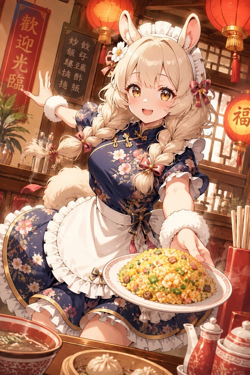 アルパカちゃんのおすすめ炒飯 | の人気AIイラスト・グラビア