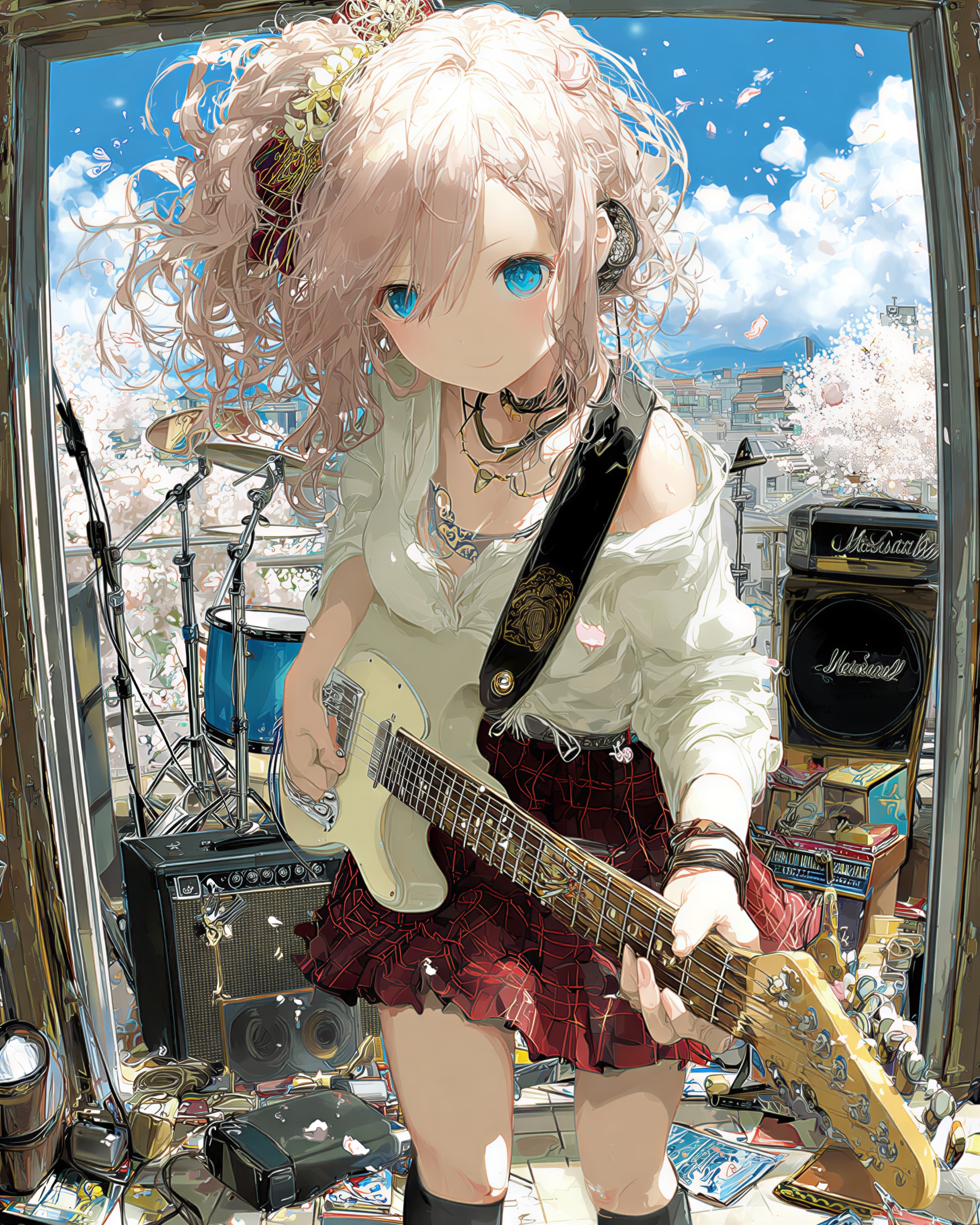 花びらとディストーション | の人気AIイラスト・グラビア