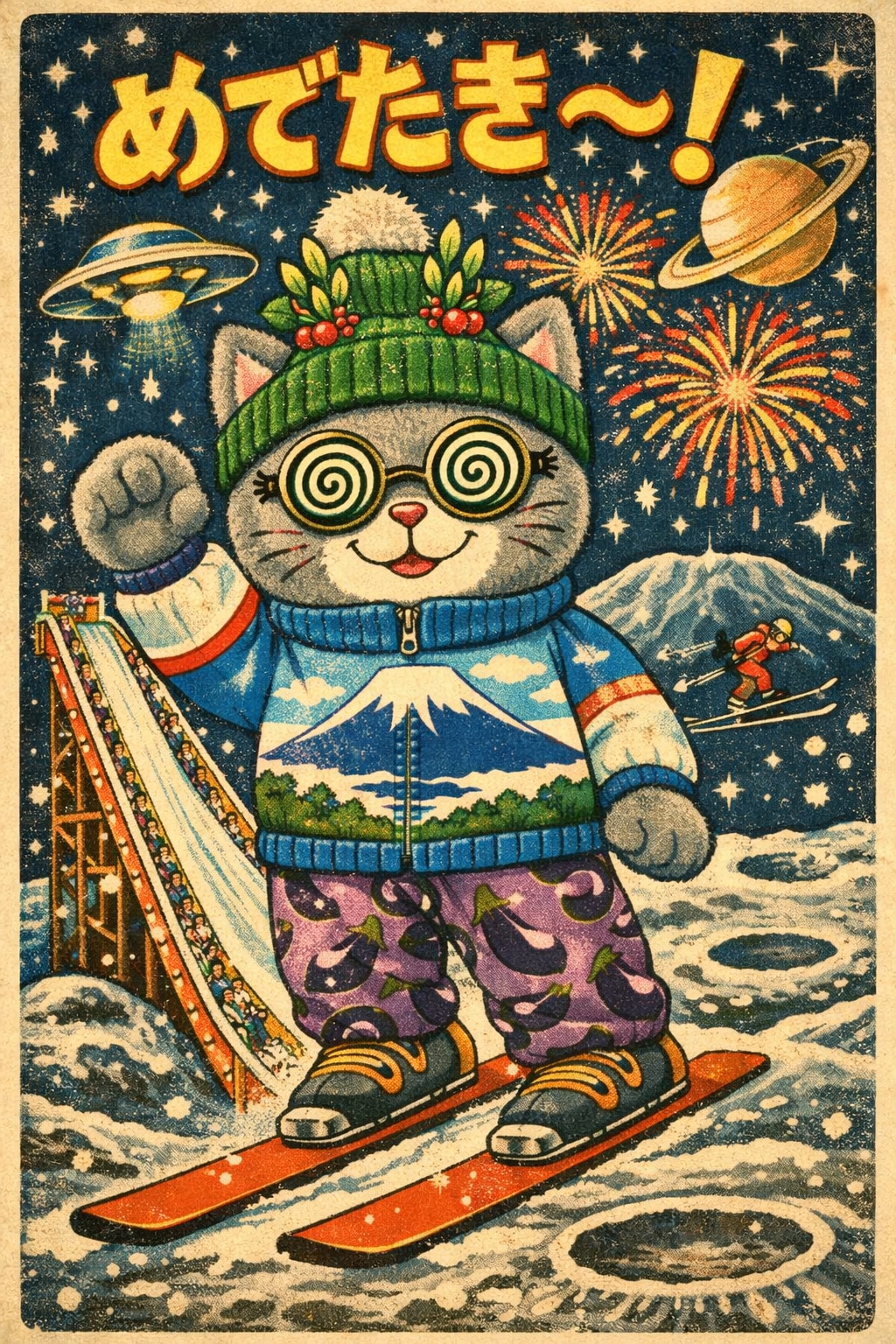 小説『正に月にて巨大スキー』【ニャンノ世界】