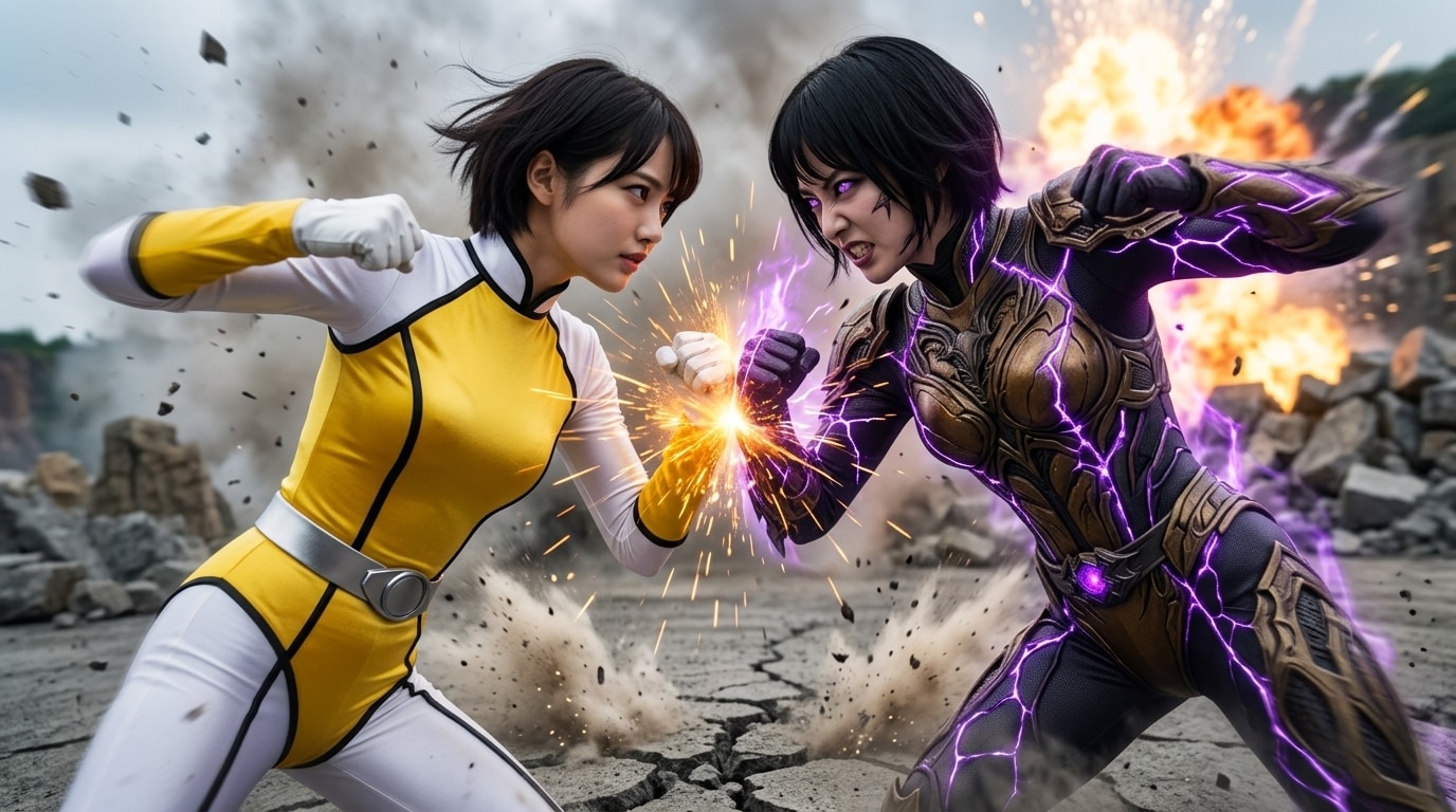 戦隊ヒロイン対ヴィラン | の人気AIイラスト・グラビア