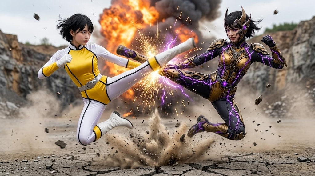 戦隊ヒロイン対ヴィラン