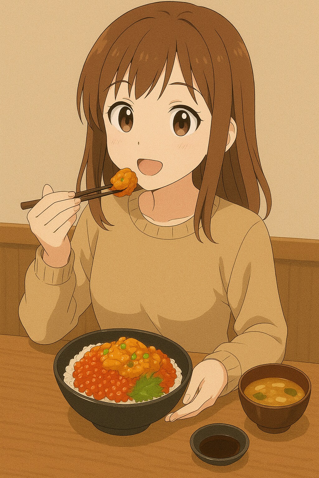 うにいくら丼 | の人気AIイラスト・グラビア