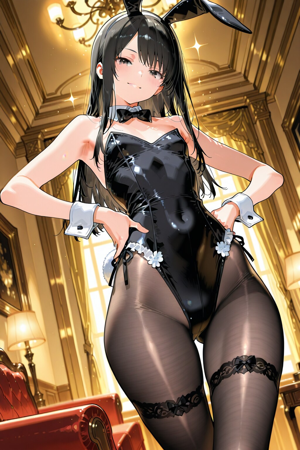 黒バニーさんのふともも