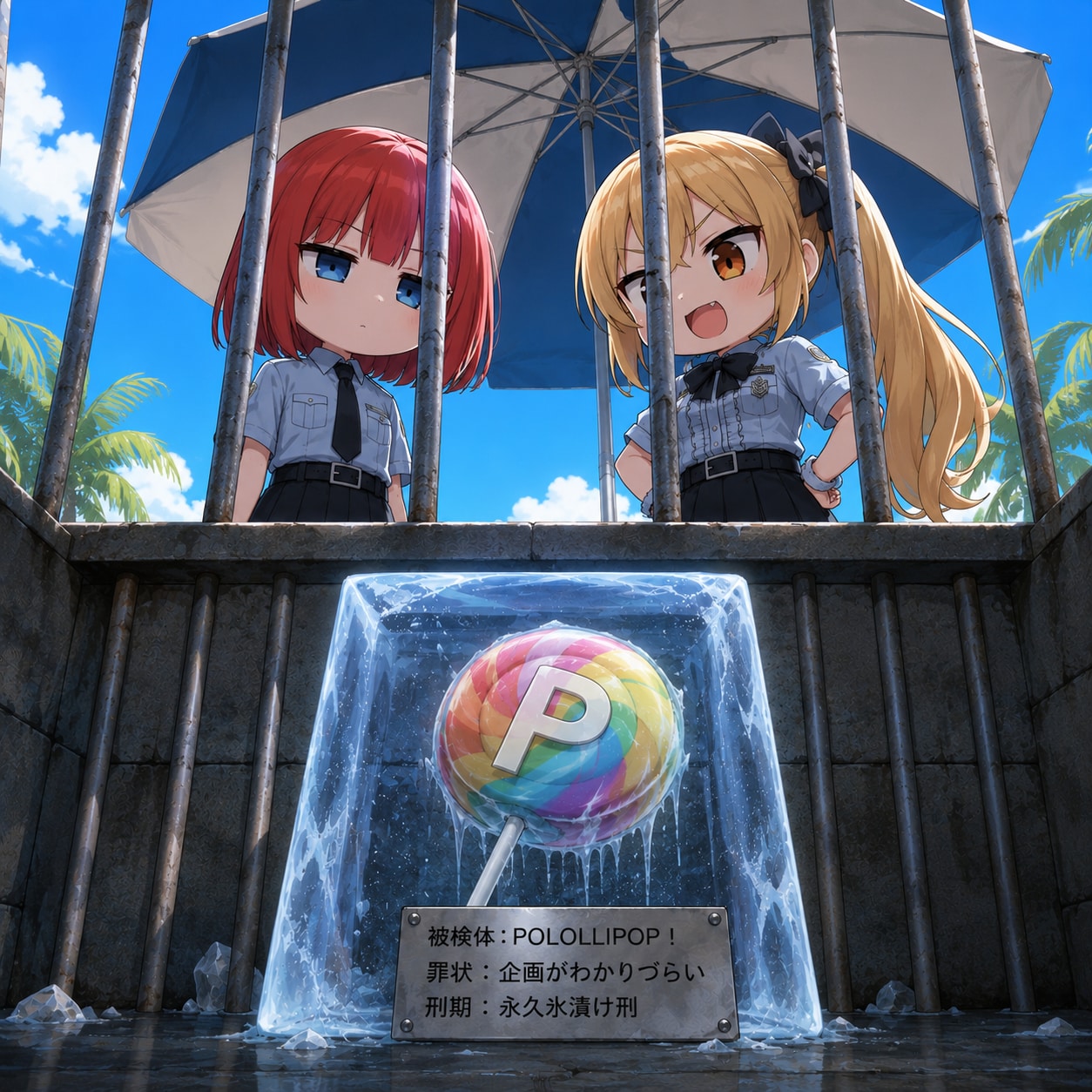 そこで頭を冷やせ、永久に