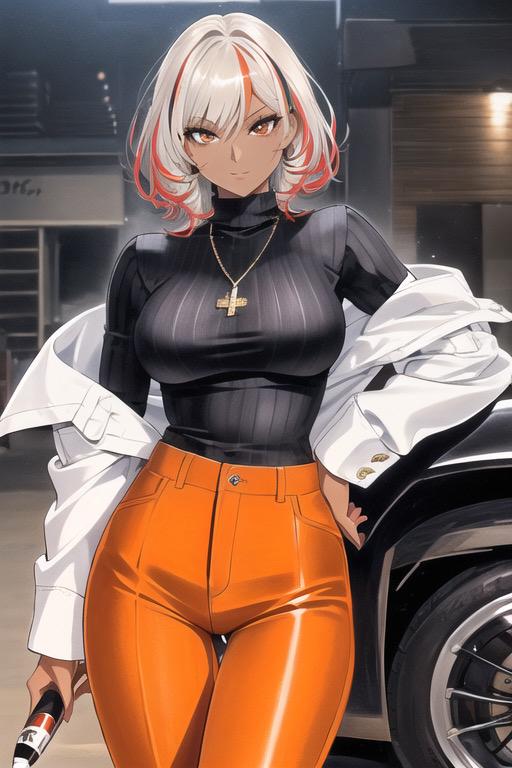 スタイリッシュな褐色お姉さん