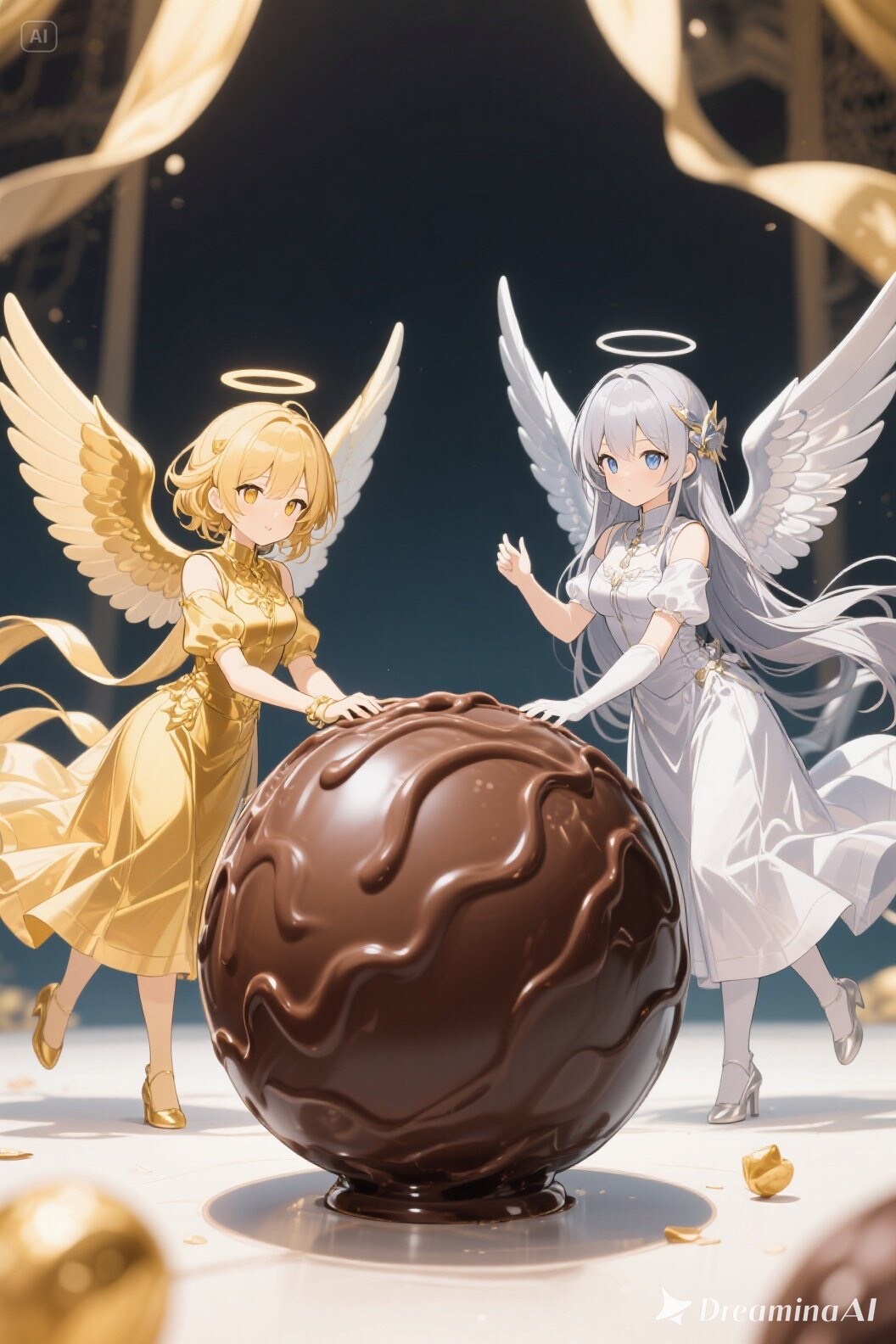 金と銀のエンゼル444 | の人気AIイラスト・グラビア