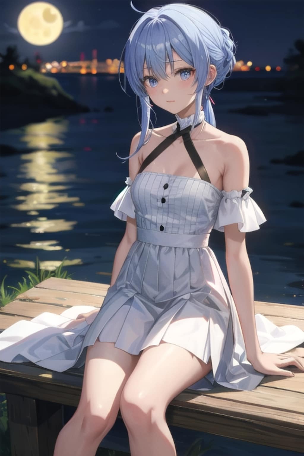 八月、某、月明かり