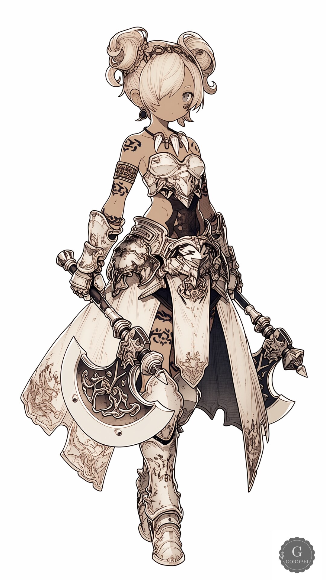 #075【荒狼の双斧】帝国×斧