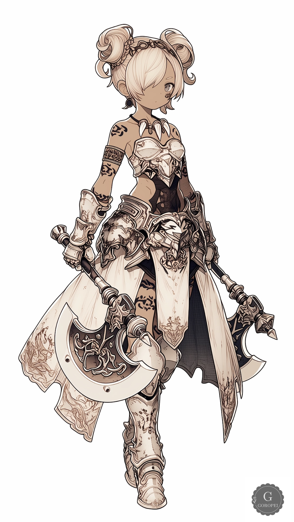 #075【荒狼の双斧】帝国×斧